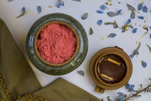 Load image into Gallery viewer, Artisan Box: India/Tunisia Handmade canister with wooden handle, olive wood spoon