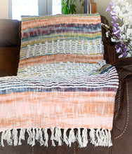 Load image into Gallery viewer, Artisanal: India: Handwoven Cotton Blend Tufts Tasseled Throw2