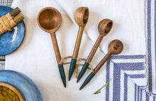 Load image into Gallery viewer, Artisanal: India: Hand Carved Neem Wood Measuring Spoons