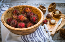 Load image into Gallery viewer, Artisan Box: Tunisia: Solid Olive Wood Salad Bowl, with salad servers