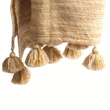 Load image into Gallery viewer, Artisanal: India: Handwoven Abstract Yellow Throw