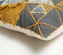 Load image into Gallery viewer, Artisanal: India: Handwoven Pillow Cover Embroidered and Textured