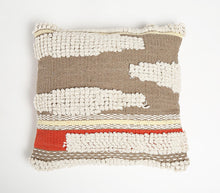 Load image into Gallery viewer, Artisanal: India: Handwoven Pillow Cover with Tufts 2