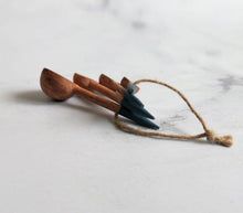 Load image into Gallery viewer, Artisanal: India: Hand Carved Neem Wood Measuring Spoons