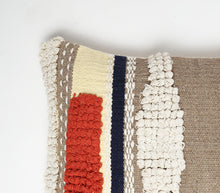 Load image into Gallery viewer, Artisanal: India: Handwoven Pillow Cover with Tufts
