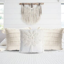 Load image into Gallery viewer, Artisanal: India: Handwoven Pillow Case White Tree of Life