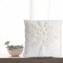 Load image into Gallery viewer, Artisanal: India: Handwoven Pillow Case White Tree of Life