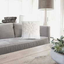 Load image into Gallery viewer, Artisanal: India: Handwoven Pillow Case White Tree of Life