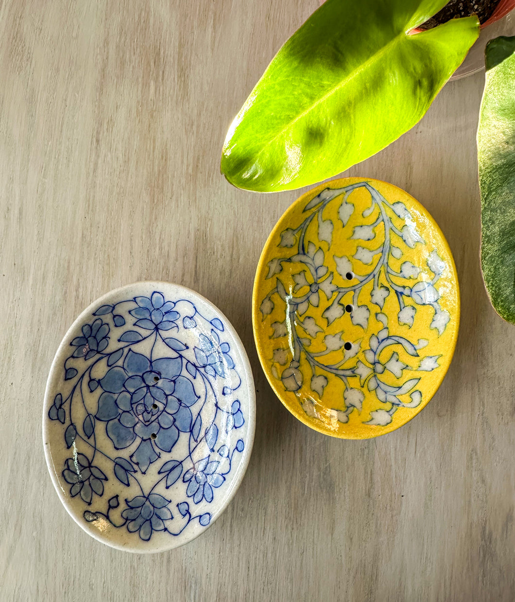 Artisanal: India:  Hand Painted Soap Dish