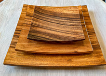 Load image into Gallery viewer, Artisan: Philippines- Solid Acacia Sushi Set Plate set of 3
