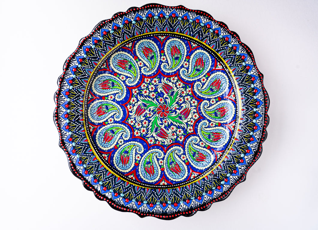 Artisanal: Turkey: Handmade Ceramic Plate 12
