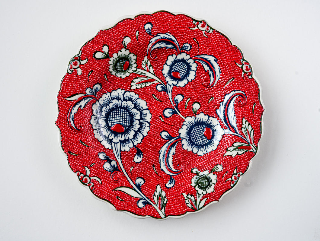 Artisanal: Turkey: Handmade Ceramic Plate 7.5