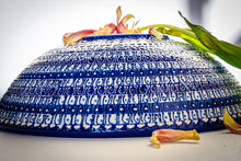 Load image into Gallery viewer, Artisanal: Turkey: Handmade Ceramic Serving Bowl Painted In and Out 12&quot;
