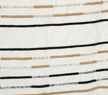 Load image into Gallery viewer, Artisanal: India:  Handwoven Cotton Blend Throw with Tufts and Tassels
