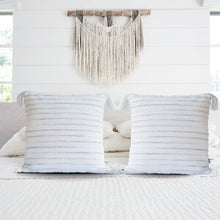 Load image into Gallery viewer, Artisanal: India:  Handwoven Pillow Case Cream Corded
