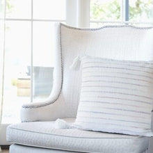 Load image into Gallery viewer, Artisanal: India:  Handwoven Pillow Case Cream Corded
